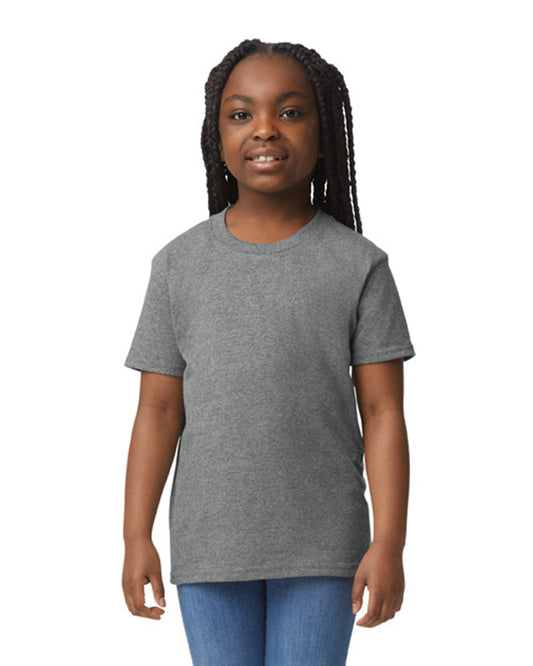 Youth Medium Graphite Htr Gildan 8000B 