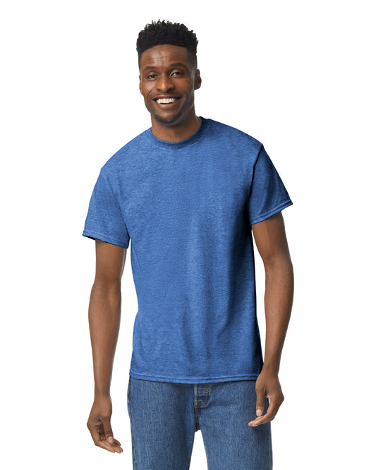 X-Large Heather Deep Royal Gildan 8000 