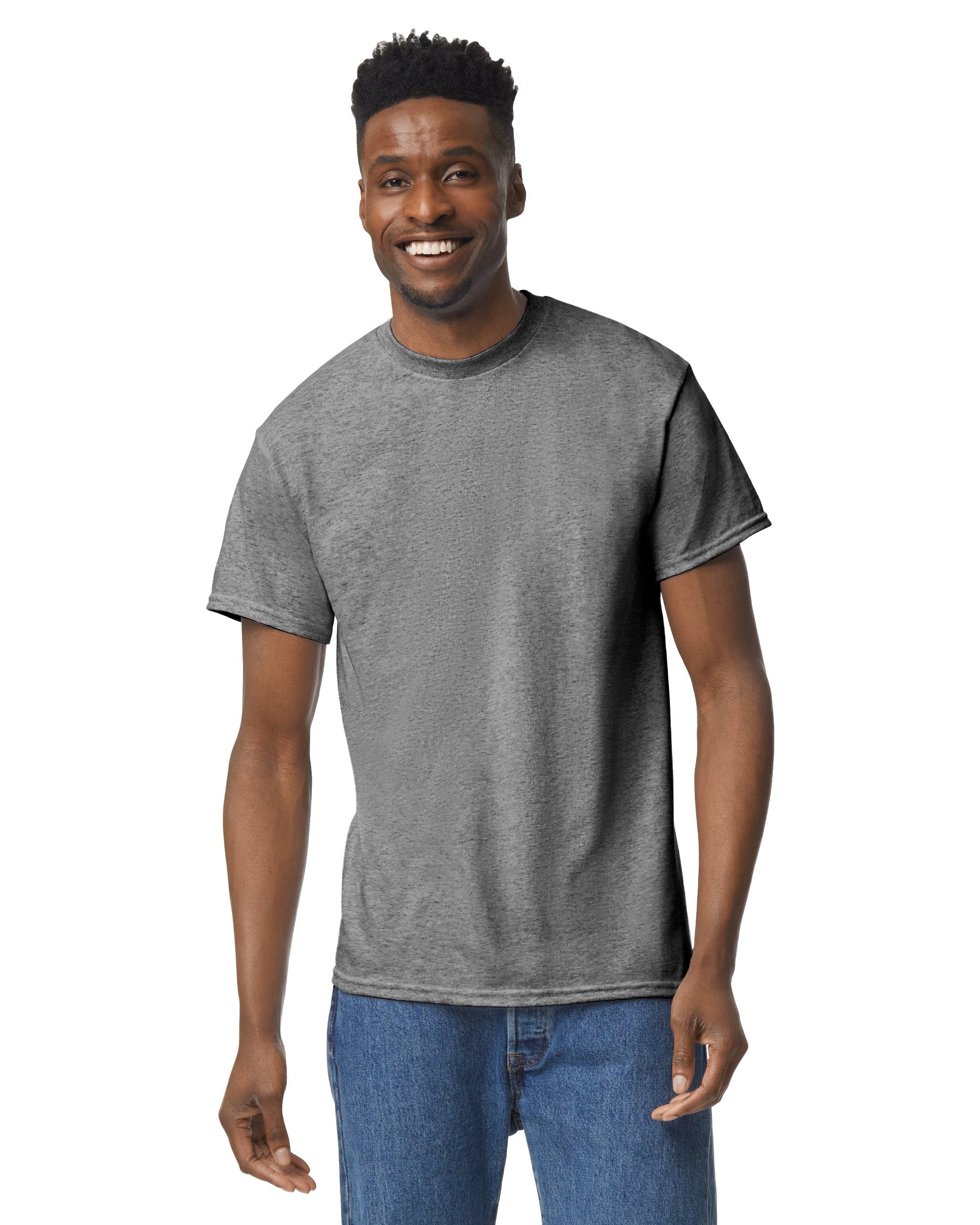 Medium Graphite Heather Gildan 8000 
