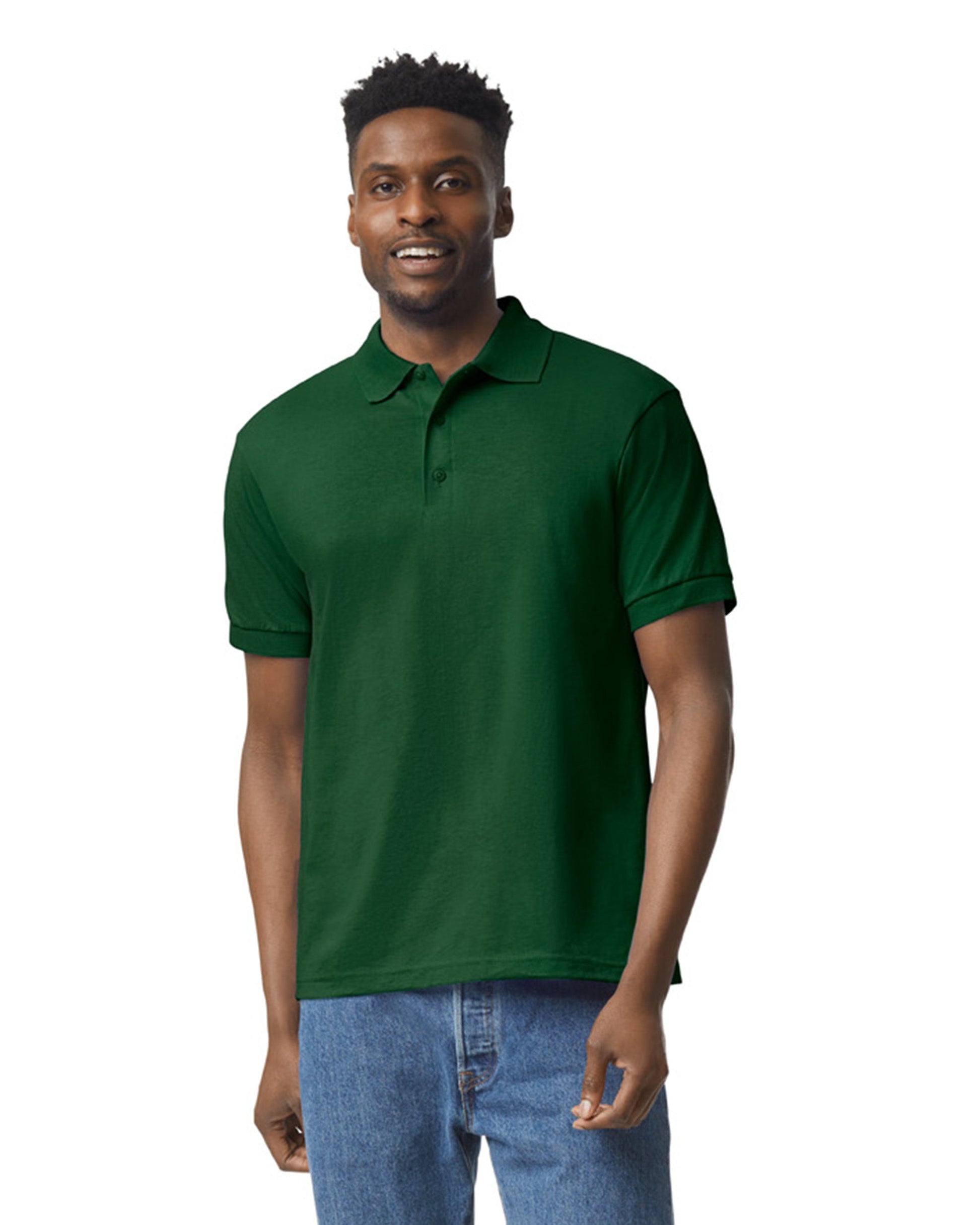 Large Forest Green Gildan 8800 