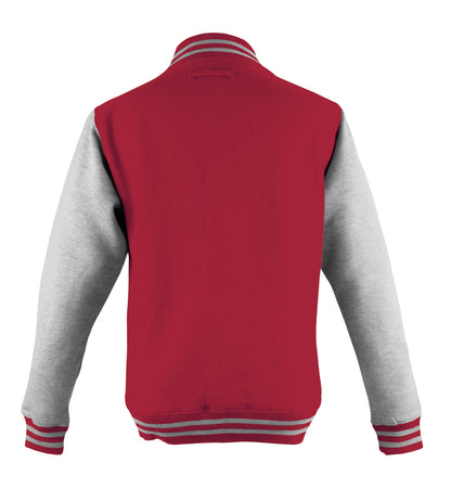 Medium Fire Red/Heather Grey AWDis JHA043 