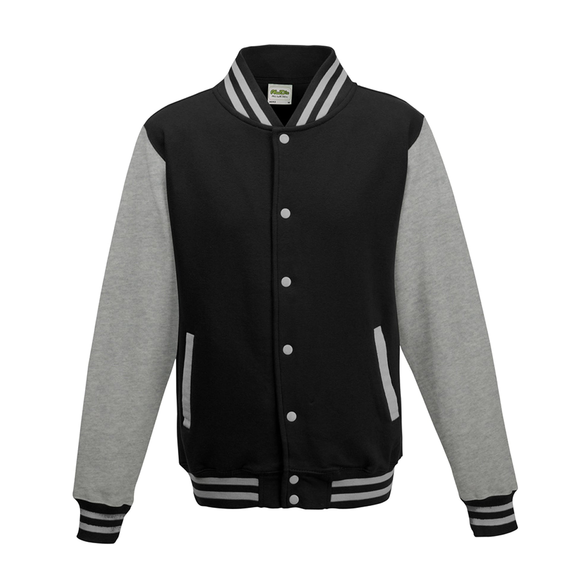 2X-Large Jet Black/Heather Grey AWDis JHA043 