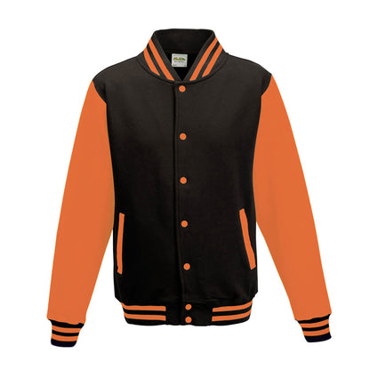 Large Jet Black / Orange Crush AWDis JHA043 