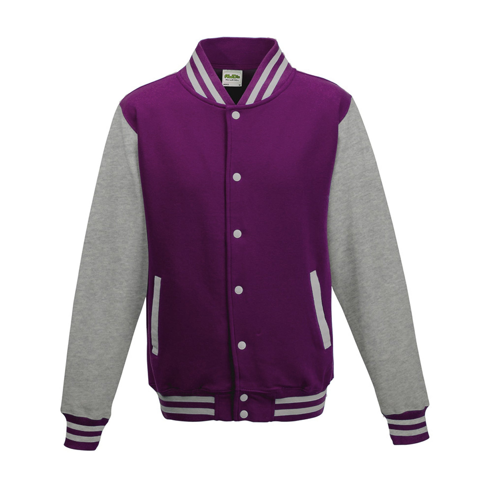 X-Large Purple / Heather Grey AWDis JHA043 