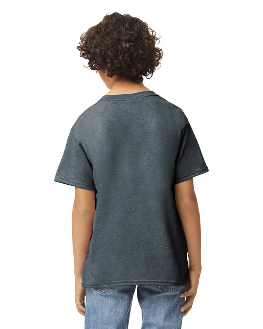 Youth Medium Dark Htr Gildan 5000B 