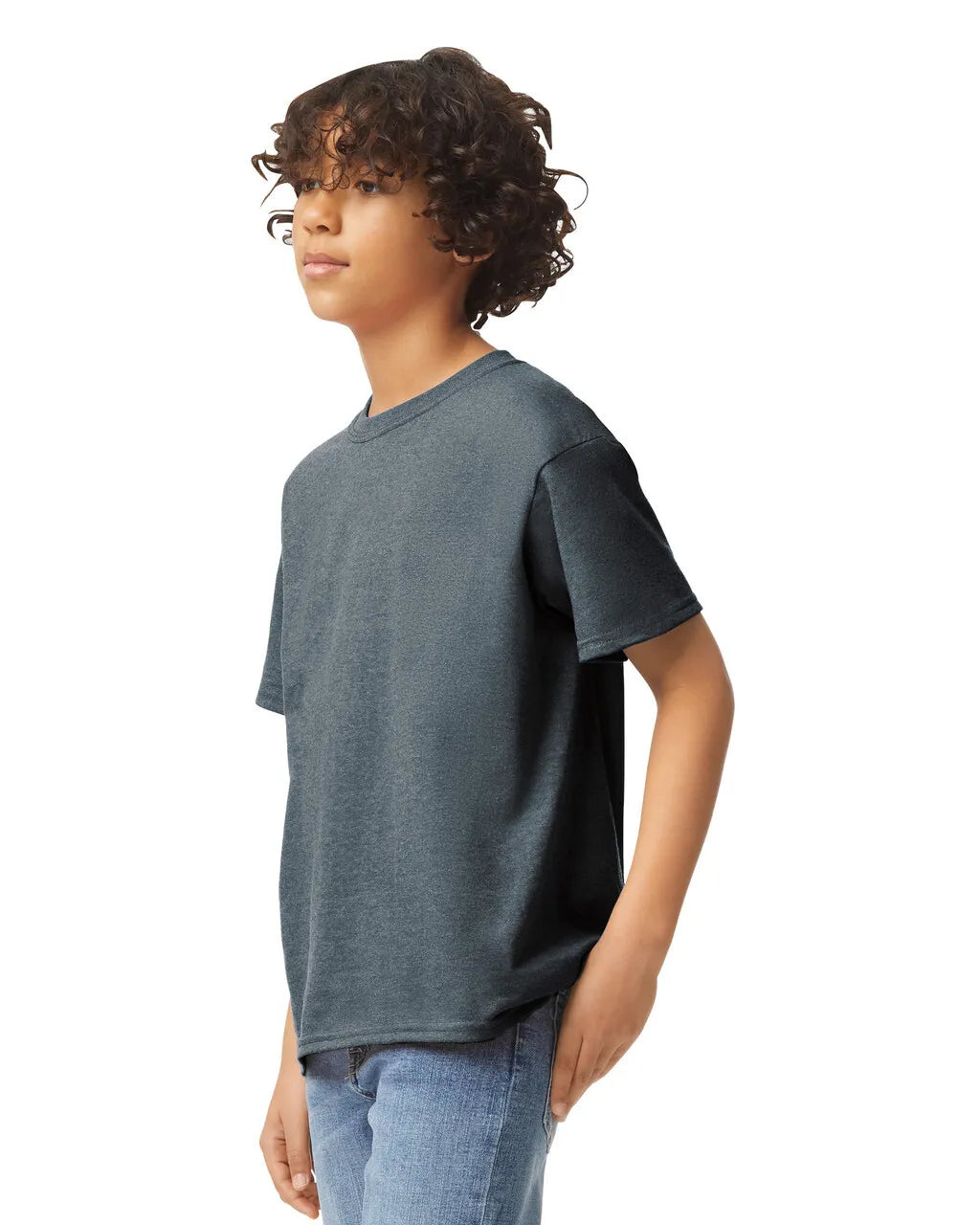 Youth Medium Dark Htr Gildan 5000B 