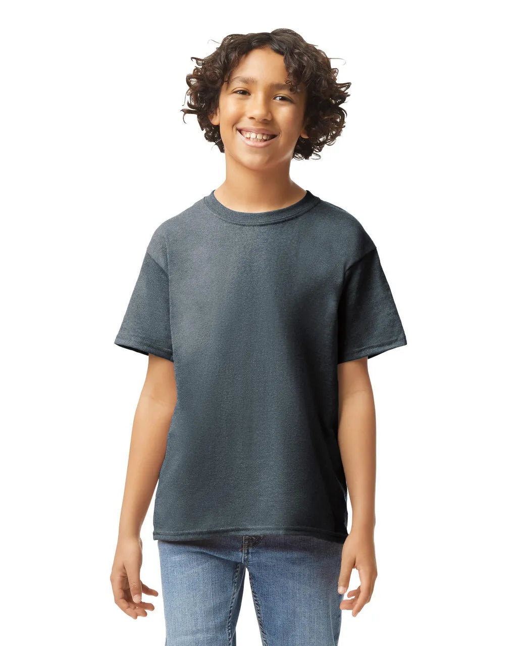 Youth Medium Dark Htr Gildan 5000B 