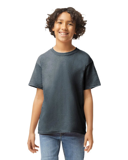 Youth Medium Dark Htr Gildan 5000B 