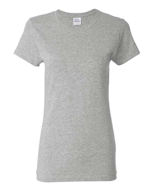 Women's Large Ash Grey Gildan 5000L 