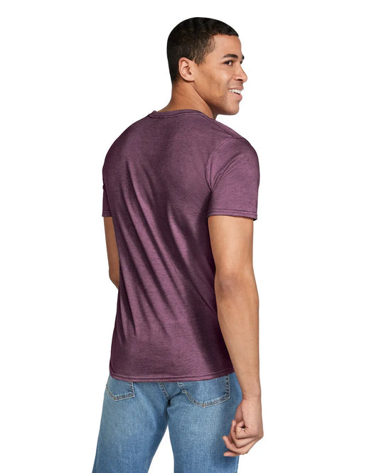 Large Htr Maroon Gildan 64000 