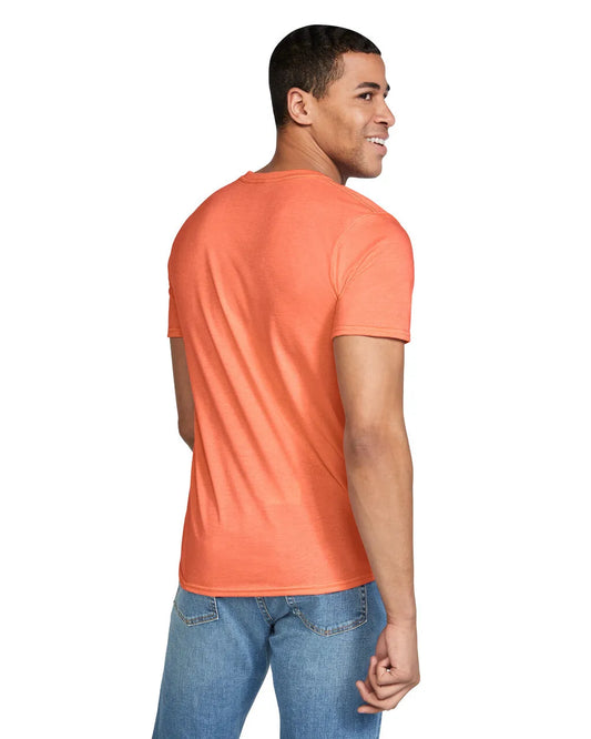 Medium Htr Orange Gildan 64000 