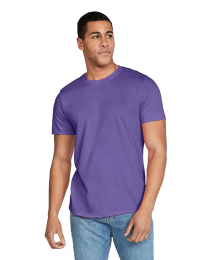 Medium Htr Purple Gildan 64000 
