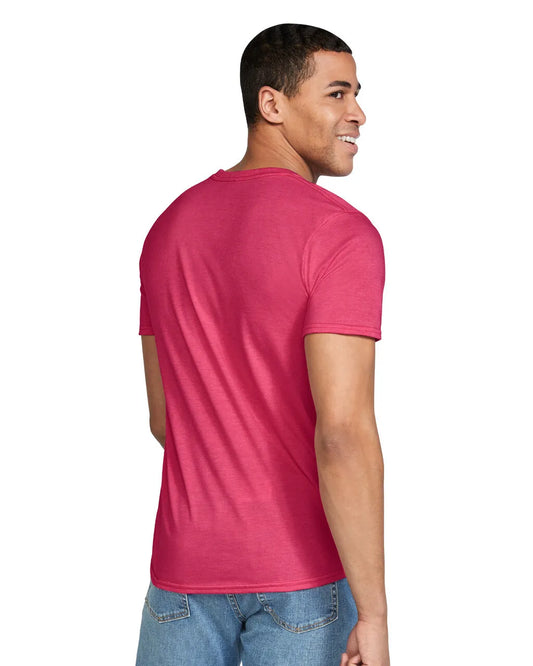 X-Large Htr Red Gildan 64000 
