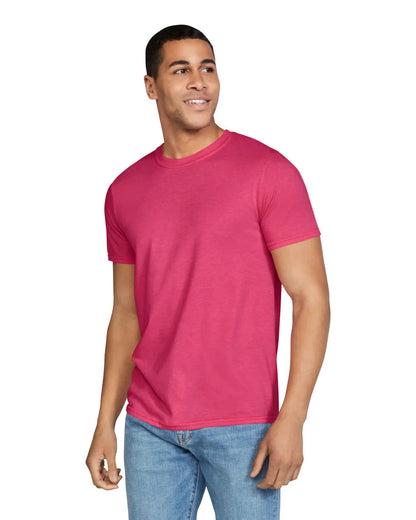 X-Large Htr Red Gildan 64000 