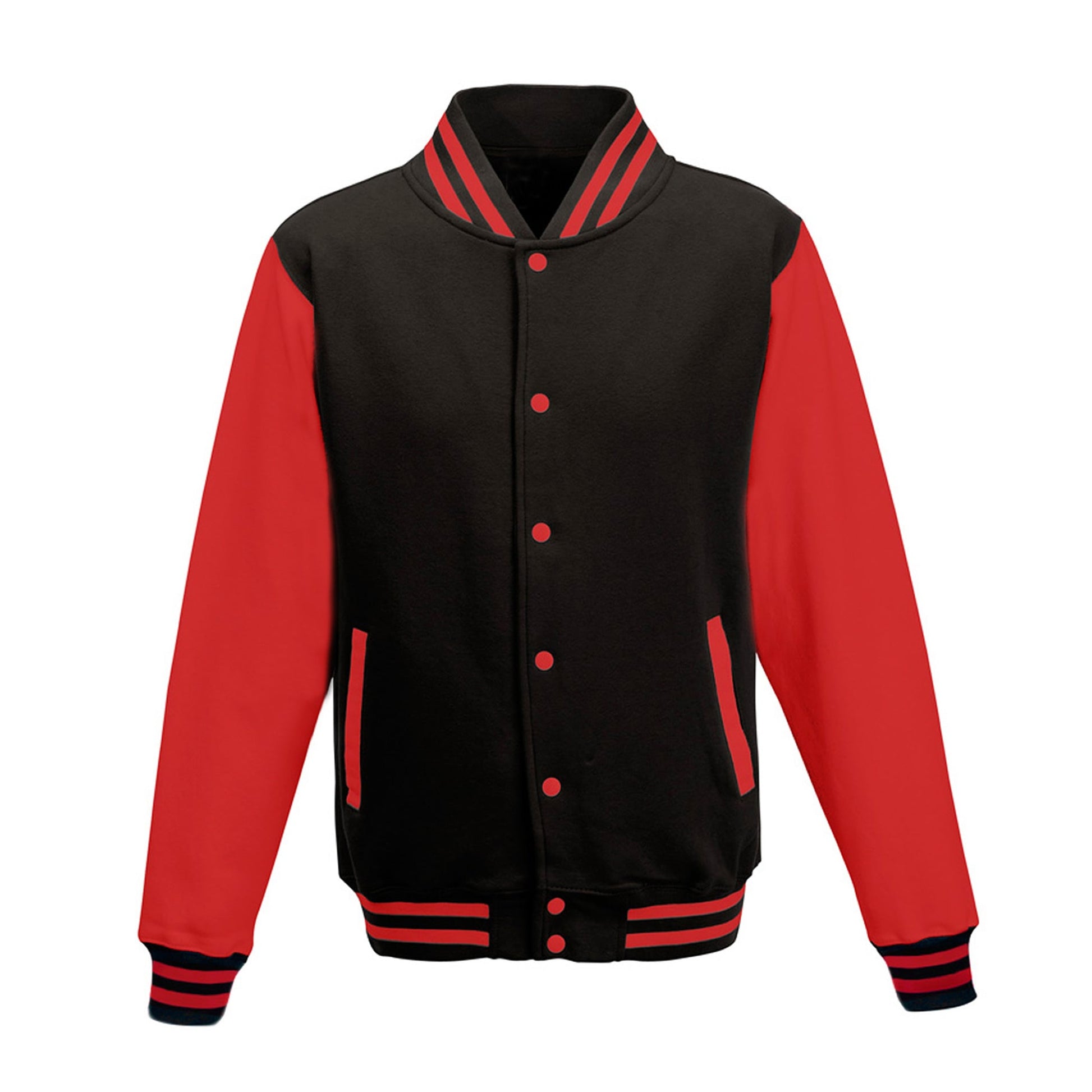 X-Large Jet Black/Fire Red AWDis JHA043 