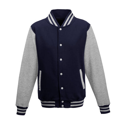 Youth Medium Oxford Navy / Heather Grey AWDis JHY043 
