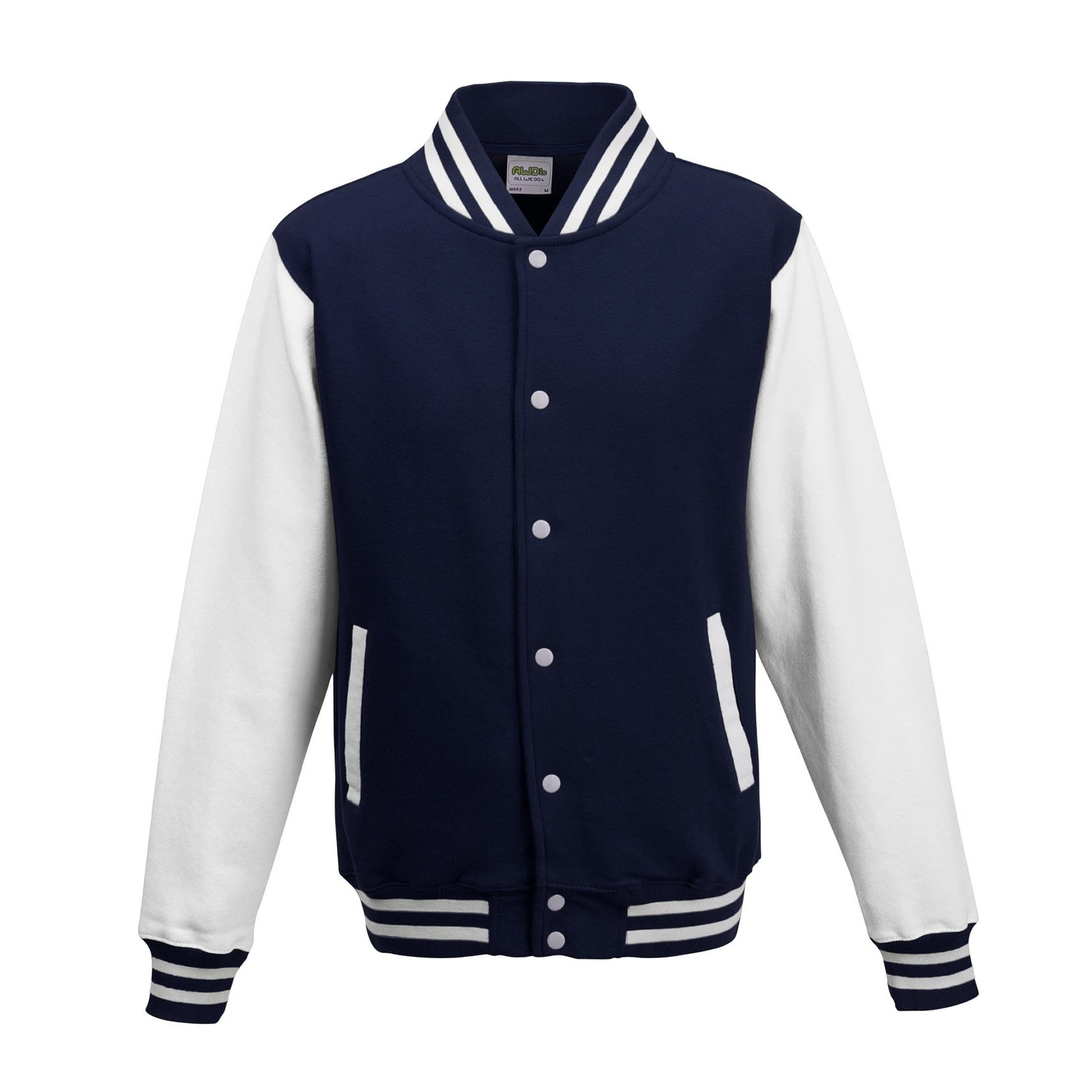 Medium Oxford Navy/White AWDis JHA043 