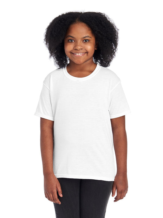 Youth Large White Jerzees 21BR 