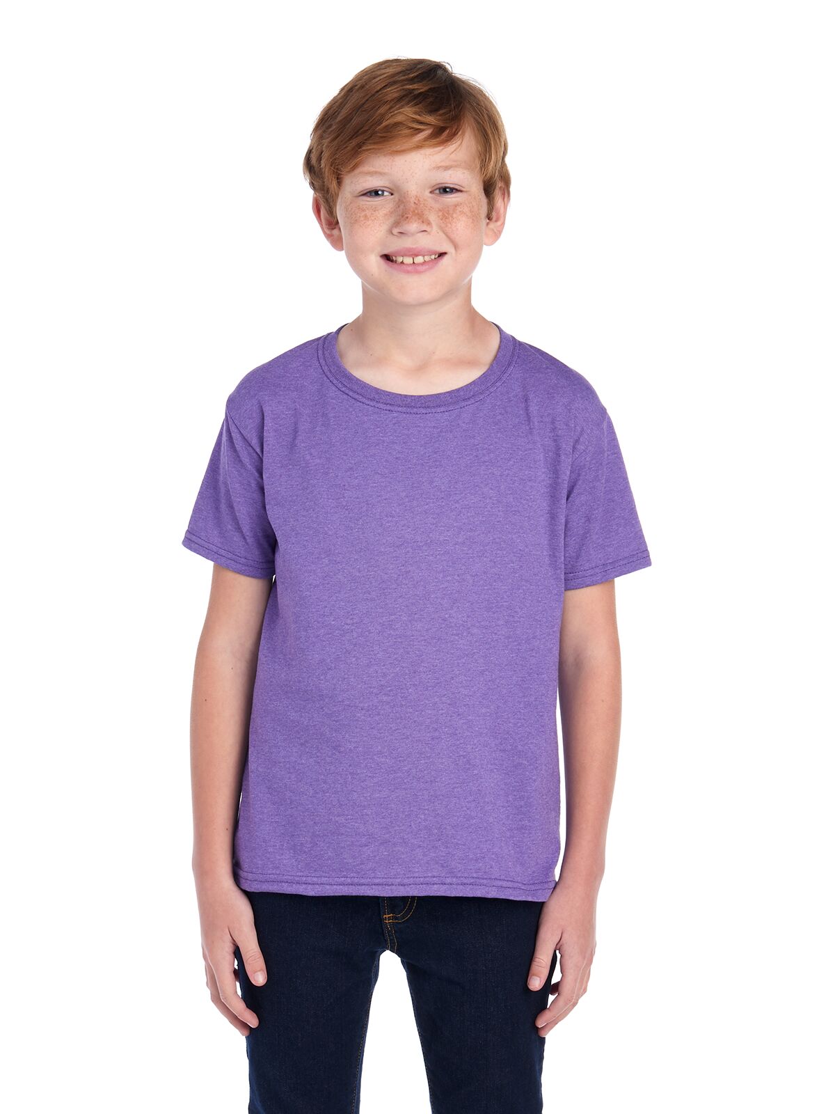 Youth X-Small Retro Heather Purple Fruit of the Loom F3930Y 
