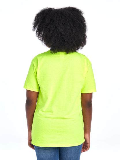 Youth X-Large Safety Green Fruit of the Loom F3930Y 