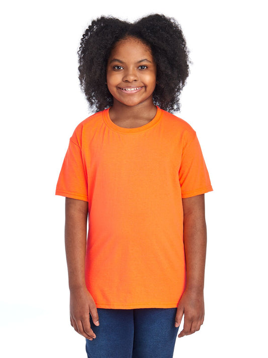 Youth Medium Safety Orange Fruit of the Loom F3930Y 