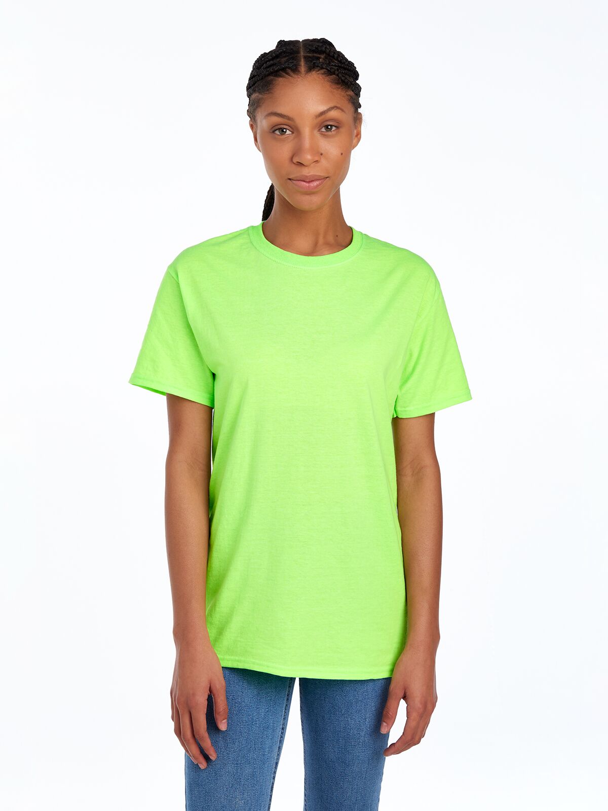 Medium Neon Green Fruit of the Loom F3930A 