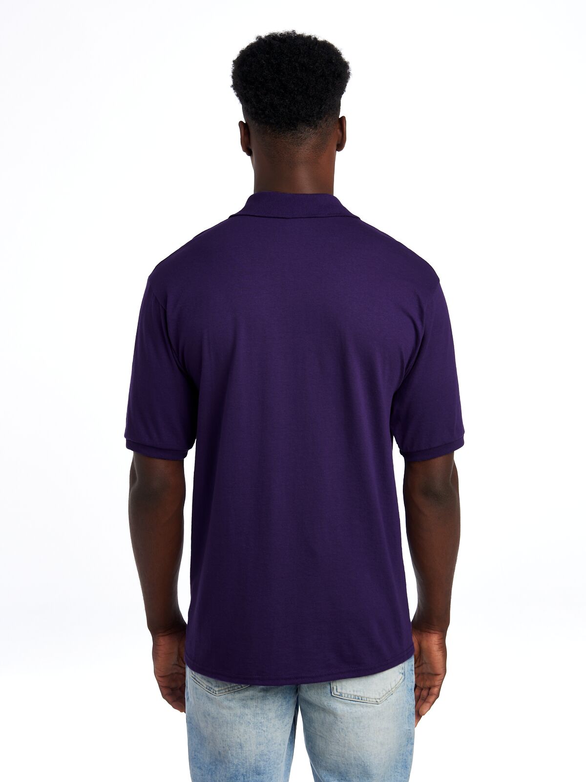 Jerzees 437MR Adult SpotShield Jersey Polo Shirt (Deep Purple)