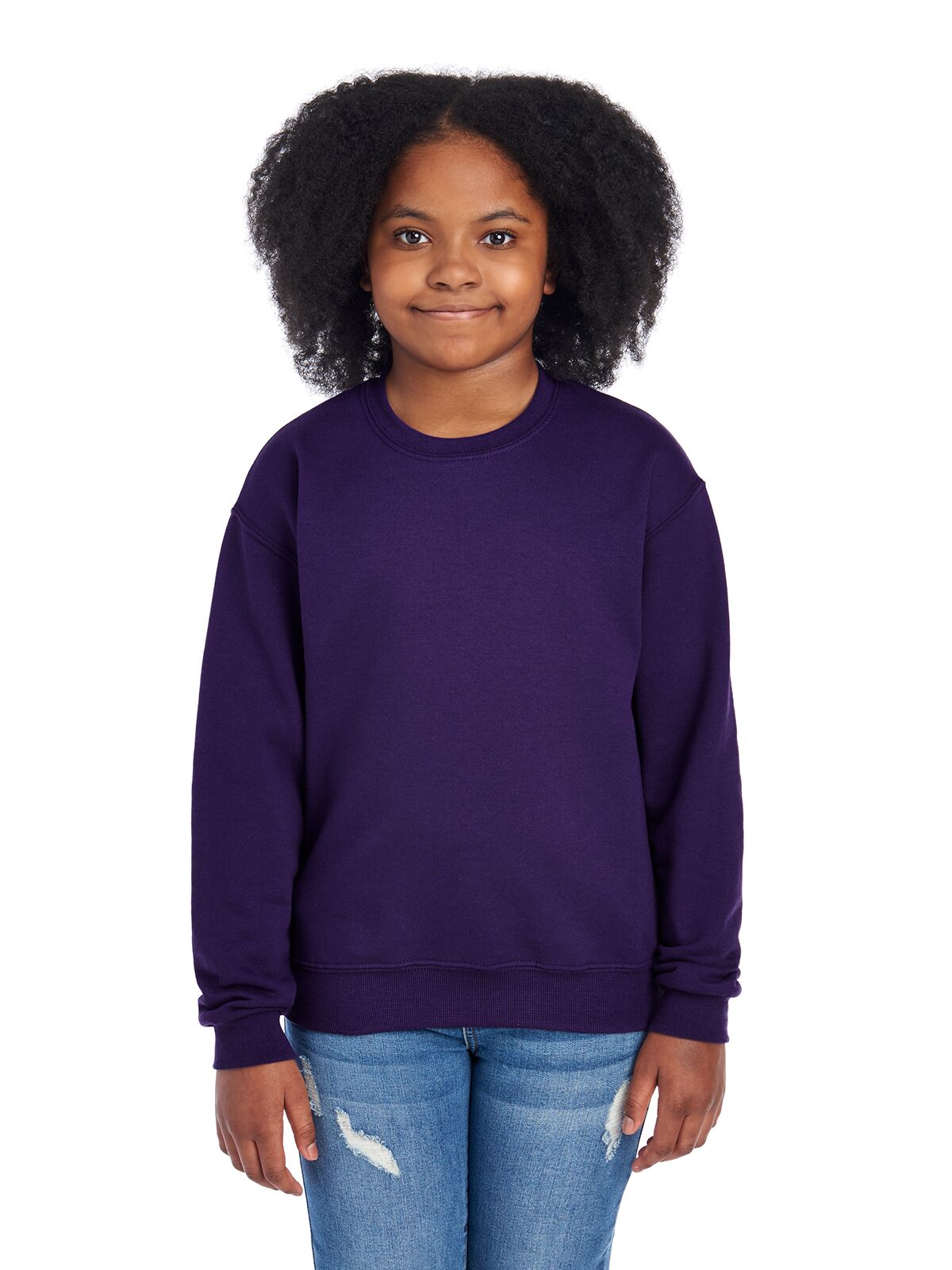 Youth Medium Deep Purple Jerzees 562BR 
