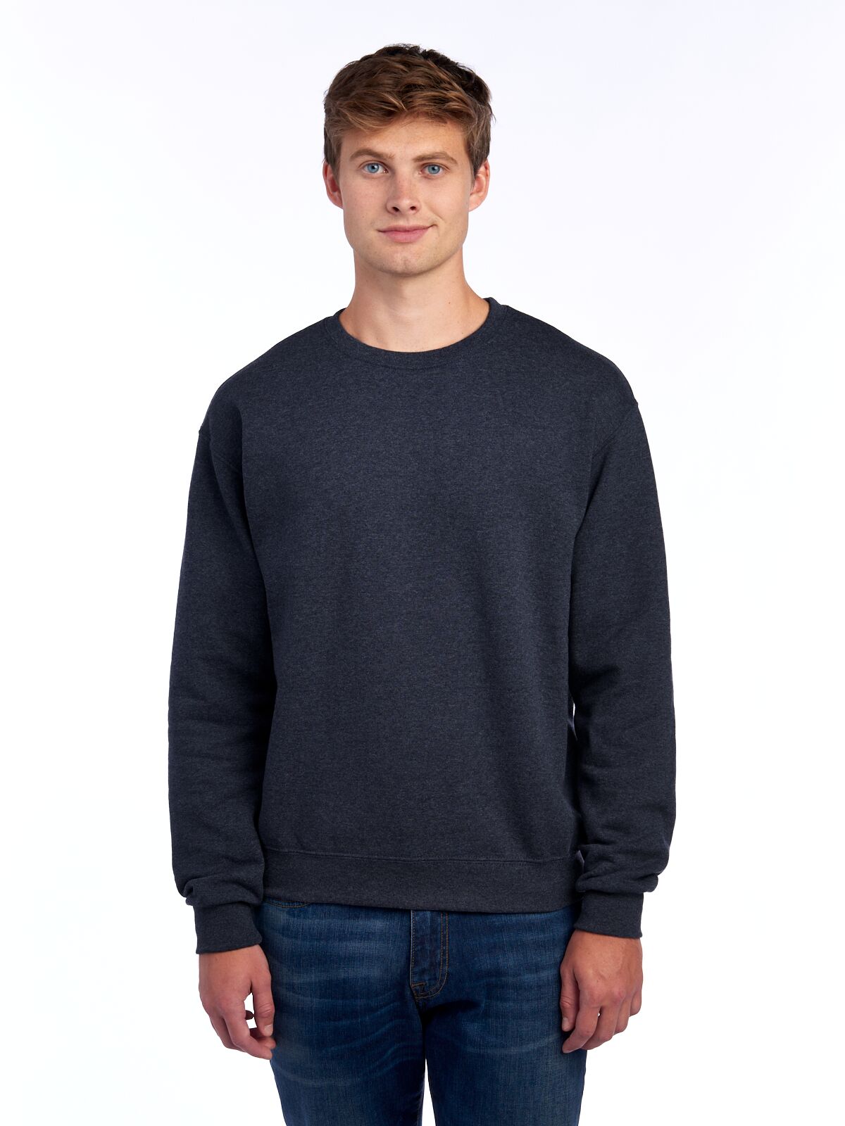 X-Large Vintage Heather Navy Jerzees 562MR 