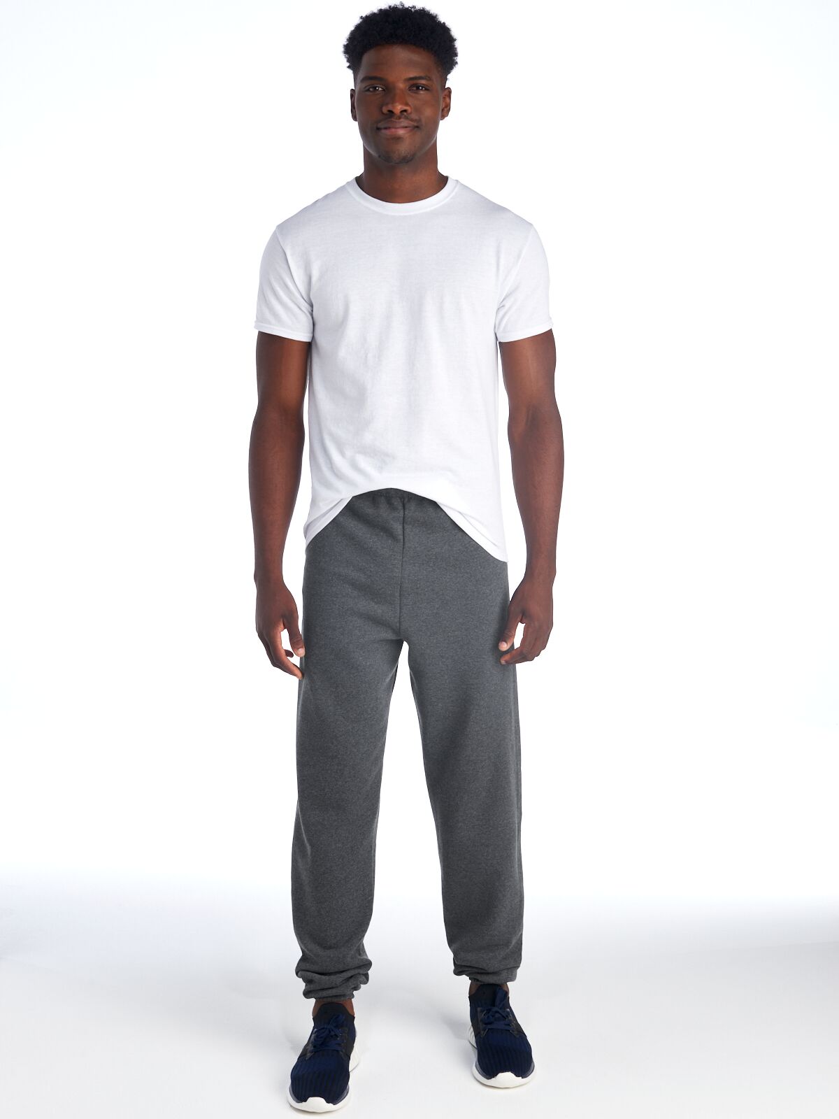 X-Large Black Heather Jerzees 973MR 