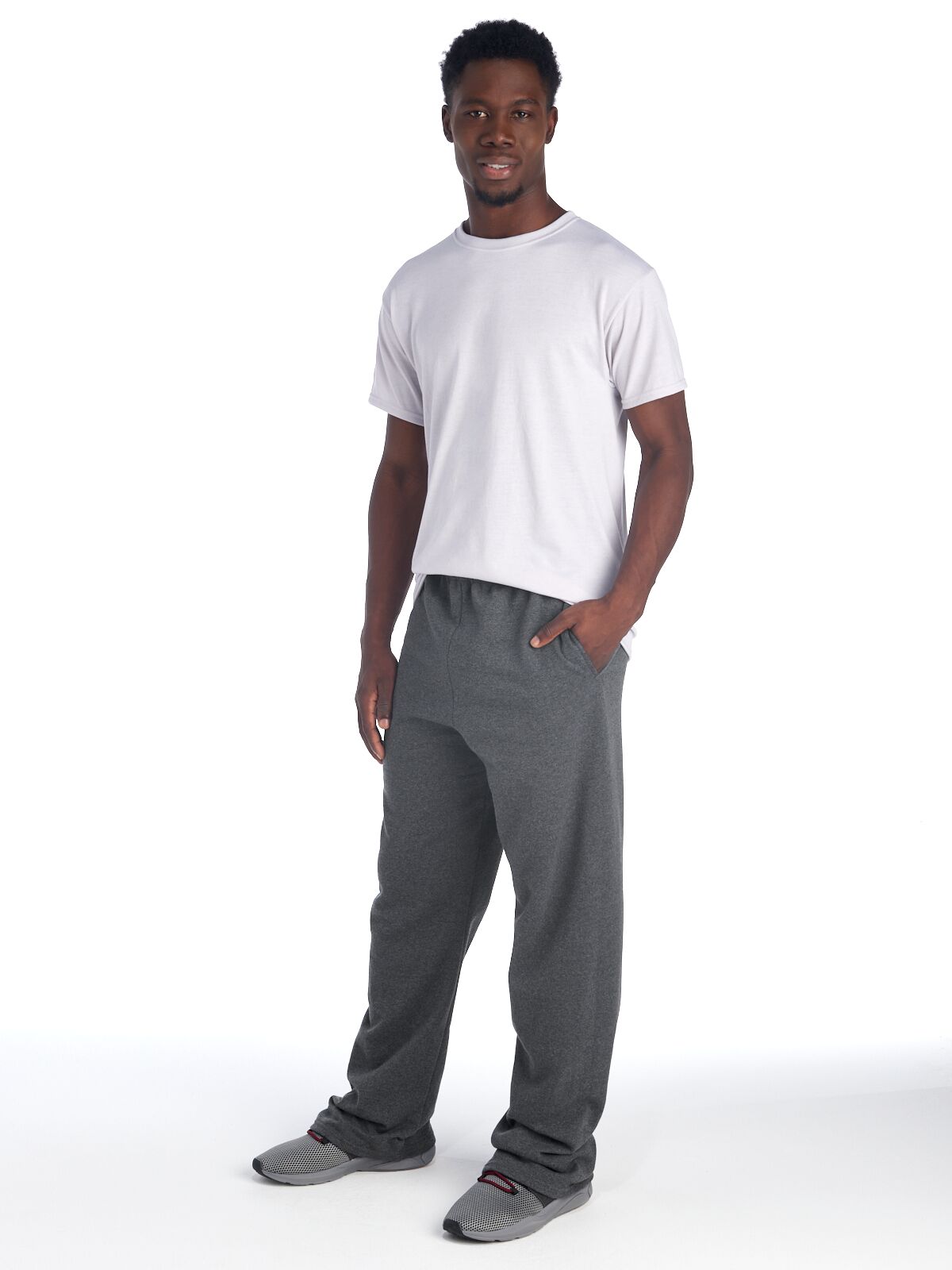 X-Large Black Heather Jerzees 974MPR 