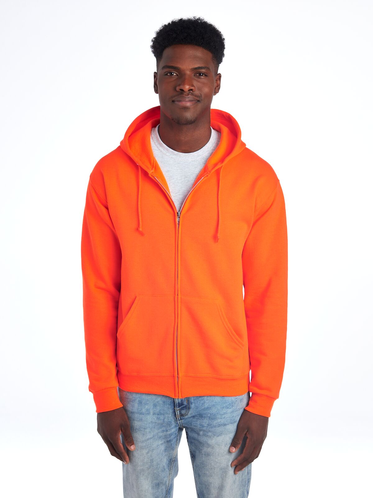 Large Safety Orange Jerzees 993MR 