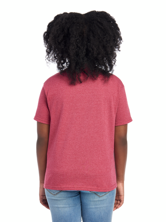 Youth Medium Vintage Heather Red Jerzees 29BR 