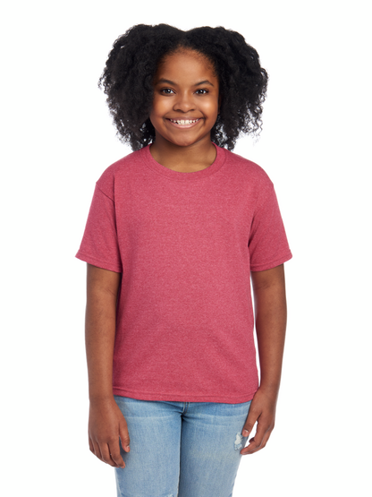 Youth Medium Vintage Heather Red Jerzees 29BR 