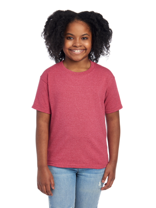 Youth Medium Vintage Heather Red Jerzees 29BR 